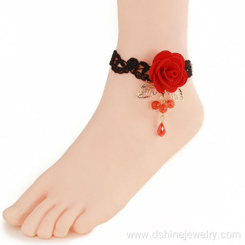 Latest Jewelry Handmade Home Design Lace Anklets For Women